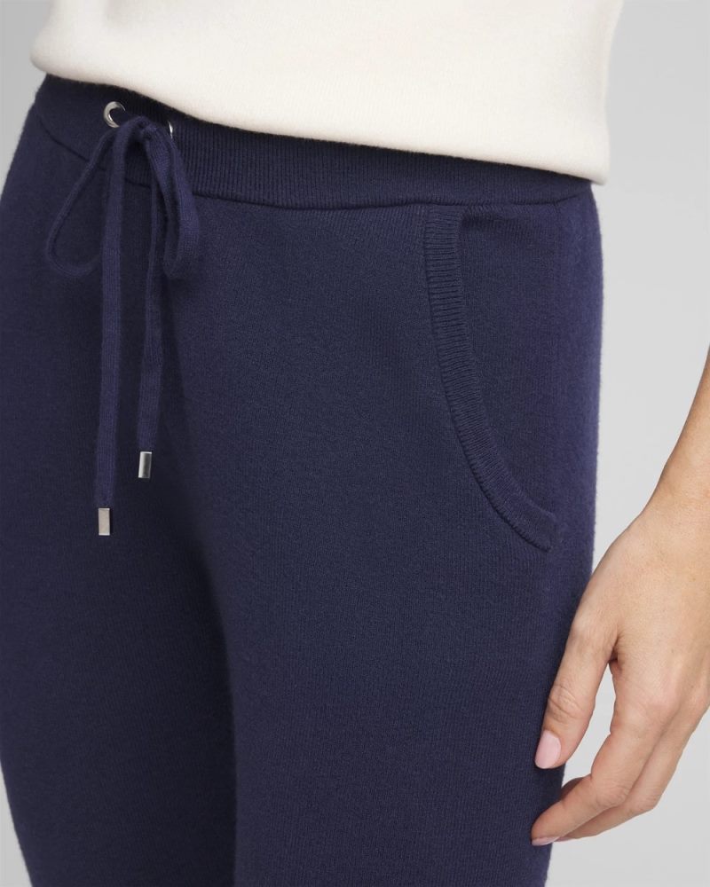 Chicos Zenergy® Luxe Cashmere-Blend Ankle Jogger Pants - PASSPORT BLUE