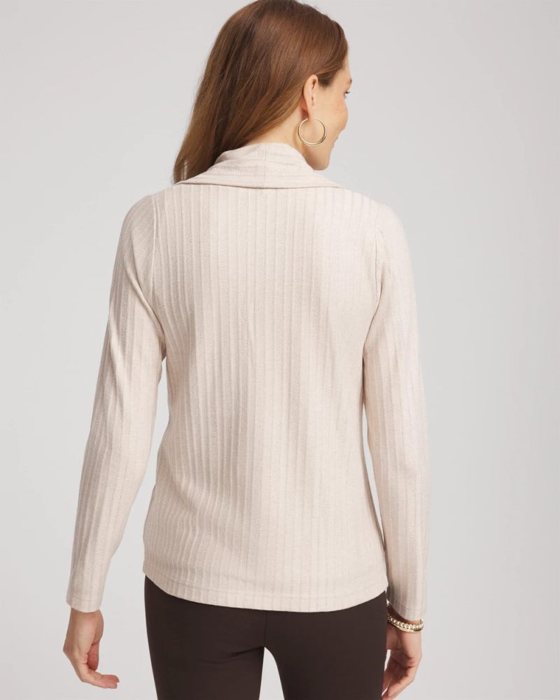 Chicos Cozy Cardigan - OATMEAL