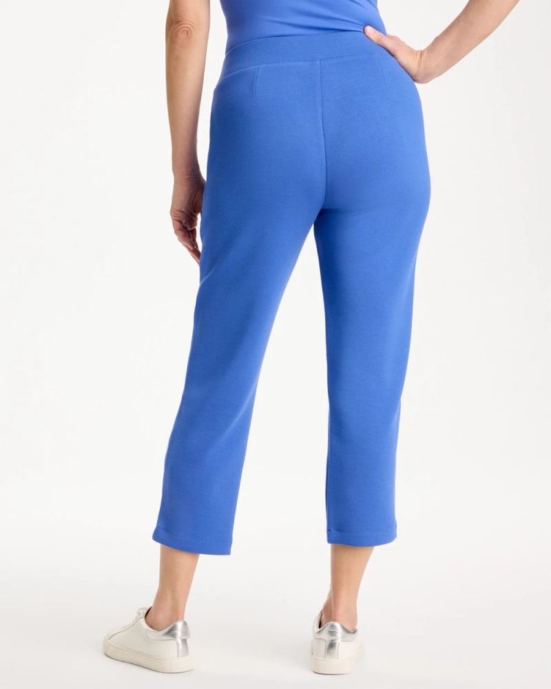 Chicos Zenergy® Soft Pique Cropped Pants - AMPARO BLUE