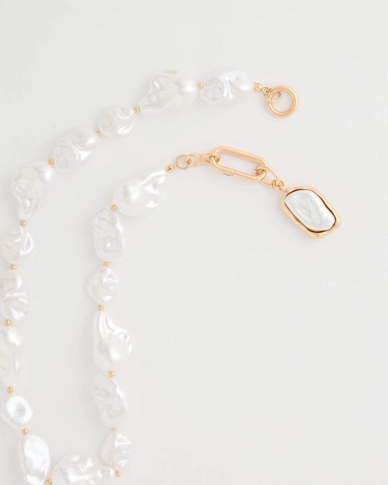 Chicos Siren Faux Pearl Y-Necklace - PEARL