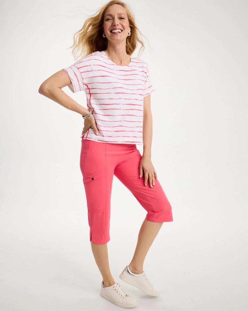 Chicos Zenergy® UPF Pedal Pusher Pants - CALYPSO CORAL