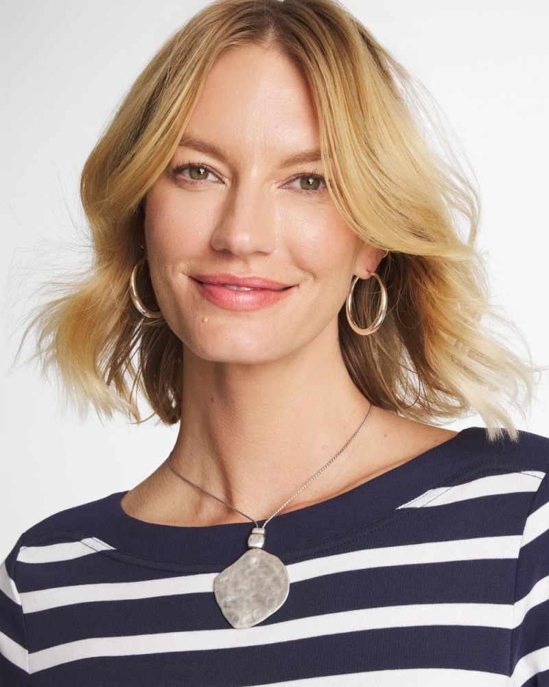Chicos Short Silver Pendant - SILVER