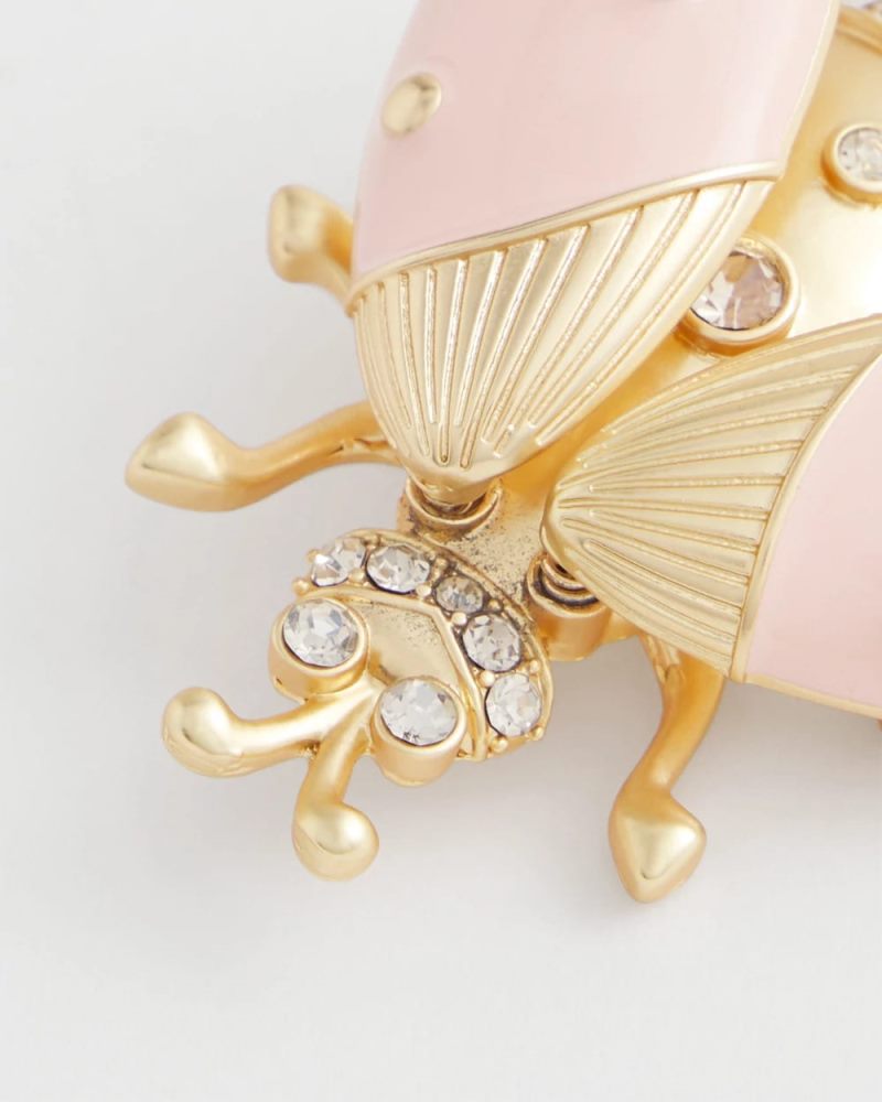Chicos Pink Bug Brooch - PINK