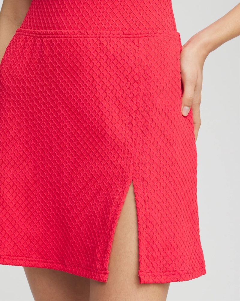 Chicos Gottex Saint-Tropez Pull-On Skirt - RED