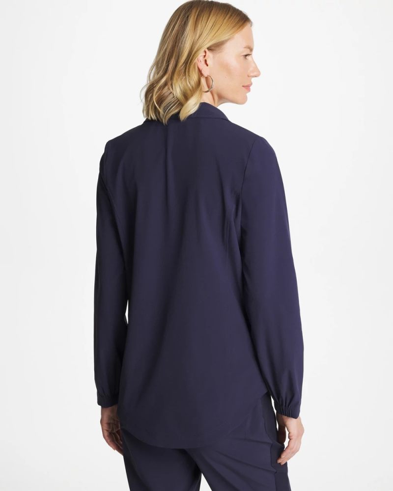 Chicos Zenergy® UPF Zip Front Jacket - PASSPORT BLUE