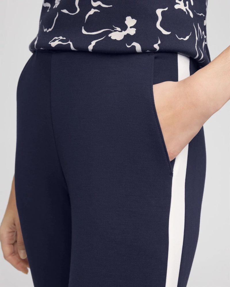 Chicos Zenergy® Striped Scuba Pants - CLASSIC NAVY