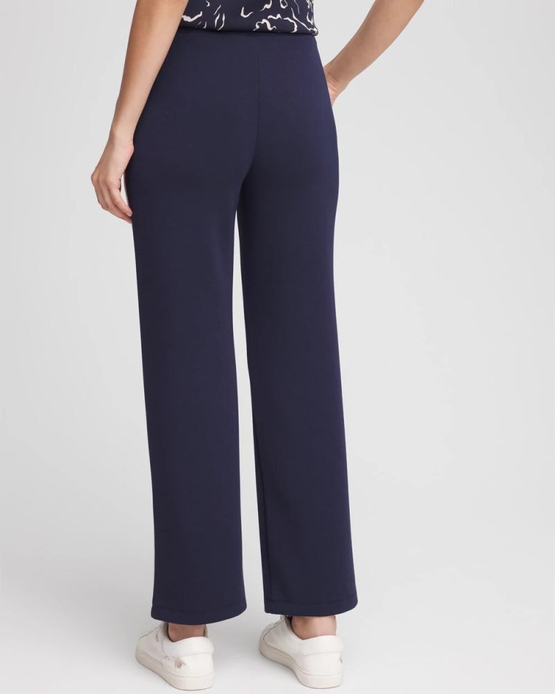 Chicos Zenergy® Striped Scuba Pants - CLASSIC NAVY