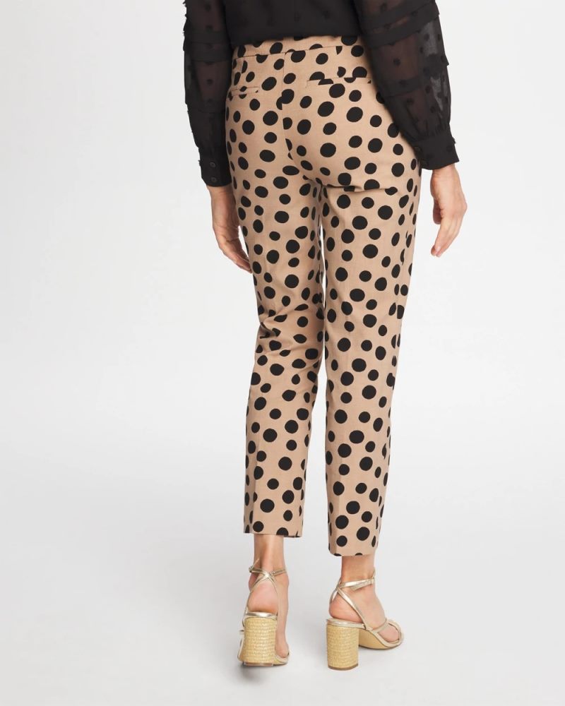 Chicos Global Dot Brigitte™ Crop - CATTAIL BROWN