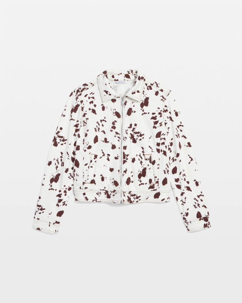 Chicos Pampas Pony Denim Jacket - ECRU