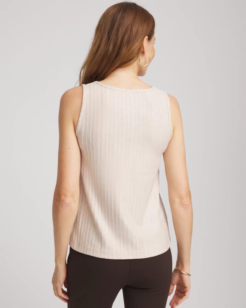 Chicos Cozy Tank - OATMEAL