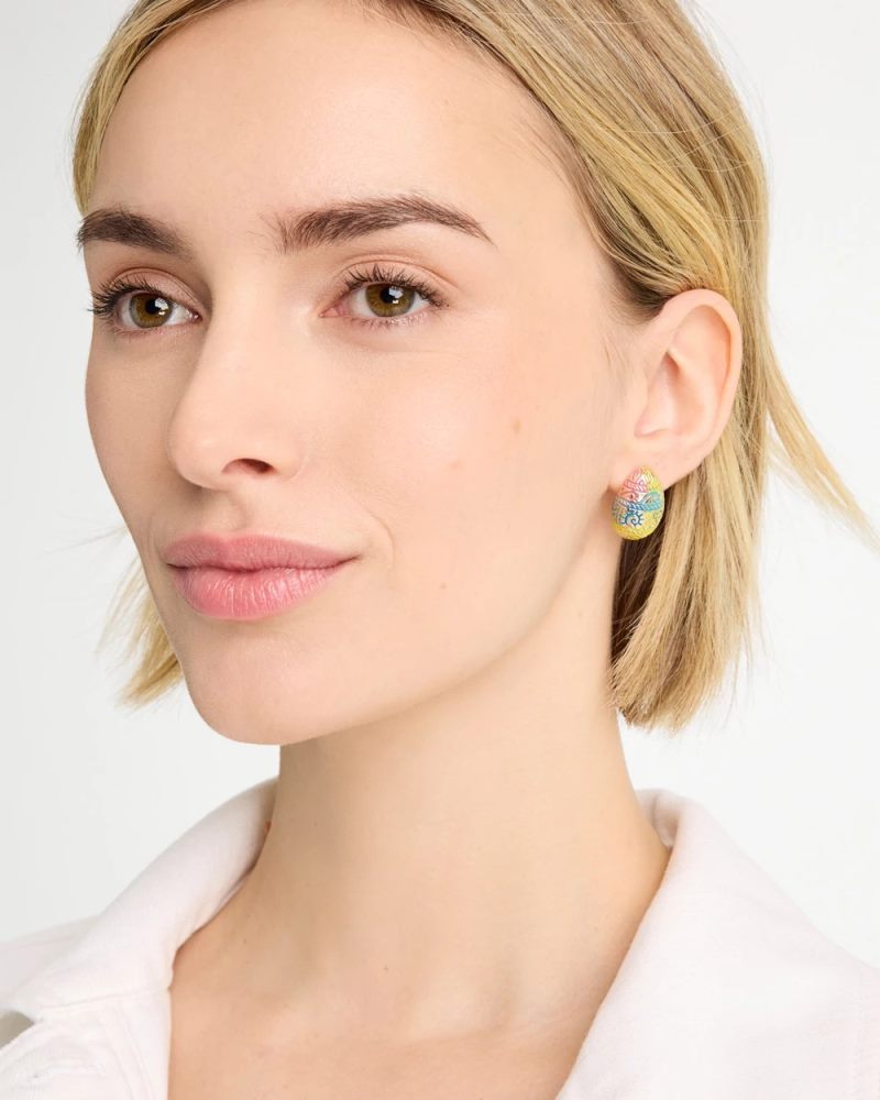 Chicos Easter Egg Stud Earrings - MULTI