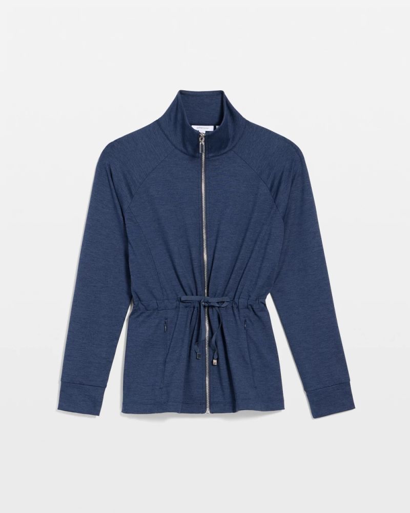 Chicos Zenergy® Cloud Mockneck Jacket - PASSPORT BLUE