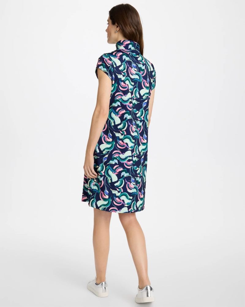 Chicos Zenergy® UPF Blooms Polo Dress - BLOSSOM