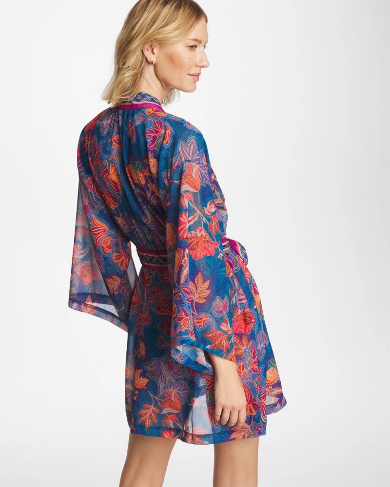 Chicos Miraclesuit® Decoupage Kimono - MULTI PRINT