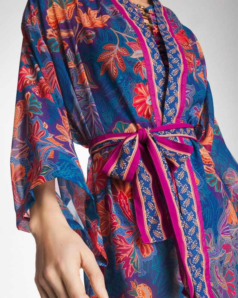 Chicos Miraclesuit® Decoupage Kimono - MULTI PRINT