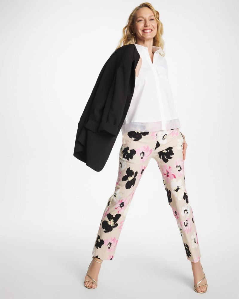 Chicos Blossom Brigitte™ Straight Crop - SWEET BLOSSOM