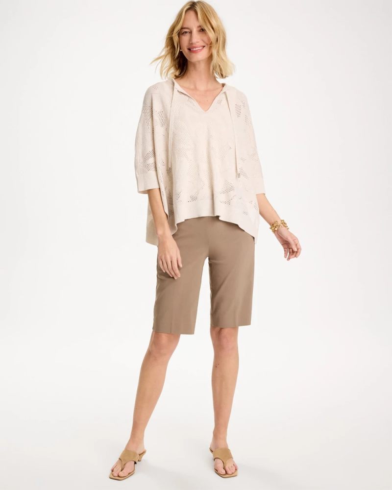 Chicos Brigitte™ Slim Shorts - TOPAZ SMOKE
