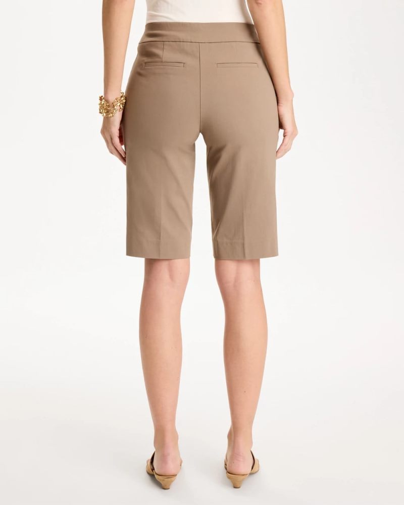 Chicos Brigitte™ Slim Shorts - TOPAZ SMOKE