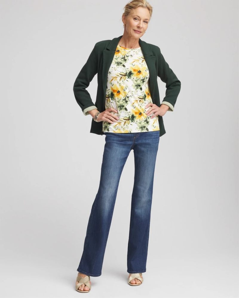 Chicos Garden Touch of Cool™ Layering Tee - ECRU