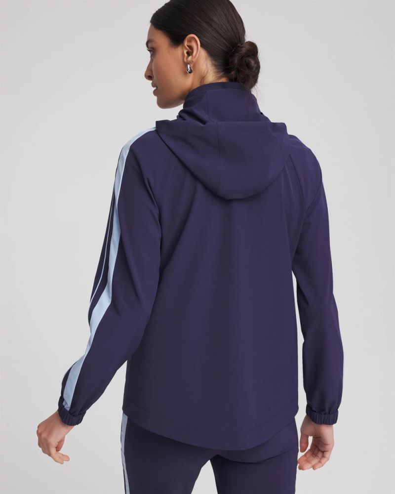 Chicos Zenergy® UPF Piped Jacket - PASSPORT BLUE