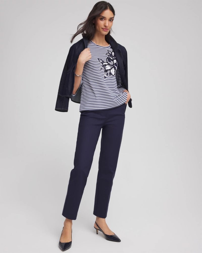 Chicos Emme Slim Ankle Pants - PASSPORT BLUE