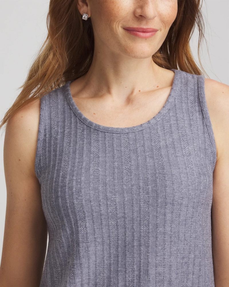 Chicos Cozy Tank - PASSPORT BLUE