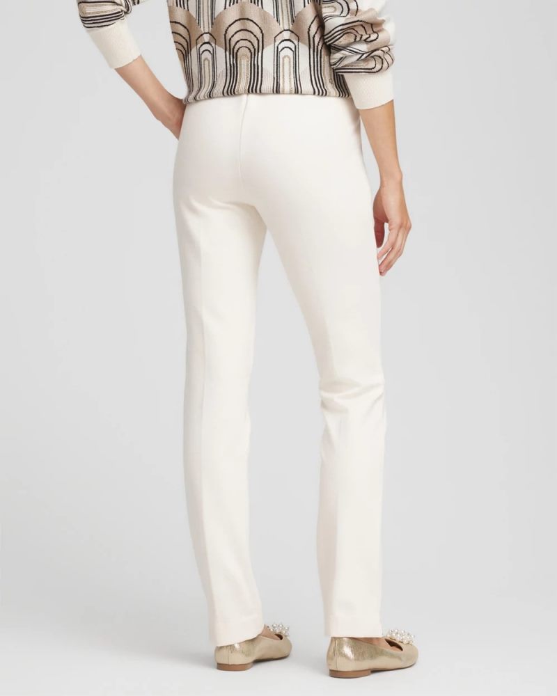 Chicos Juliet Slim Trim Detail Pants - ENGLISH CREAM