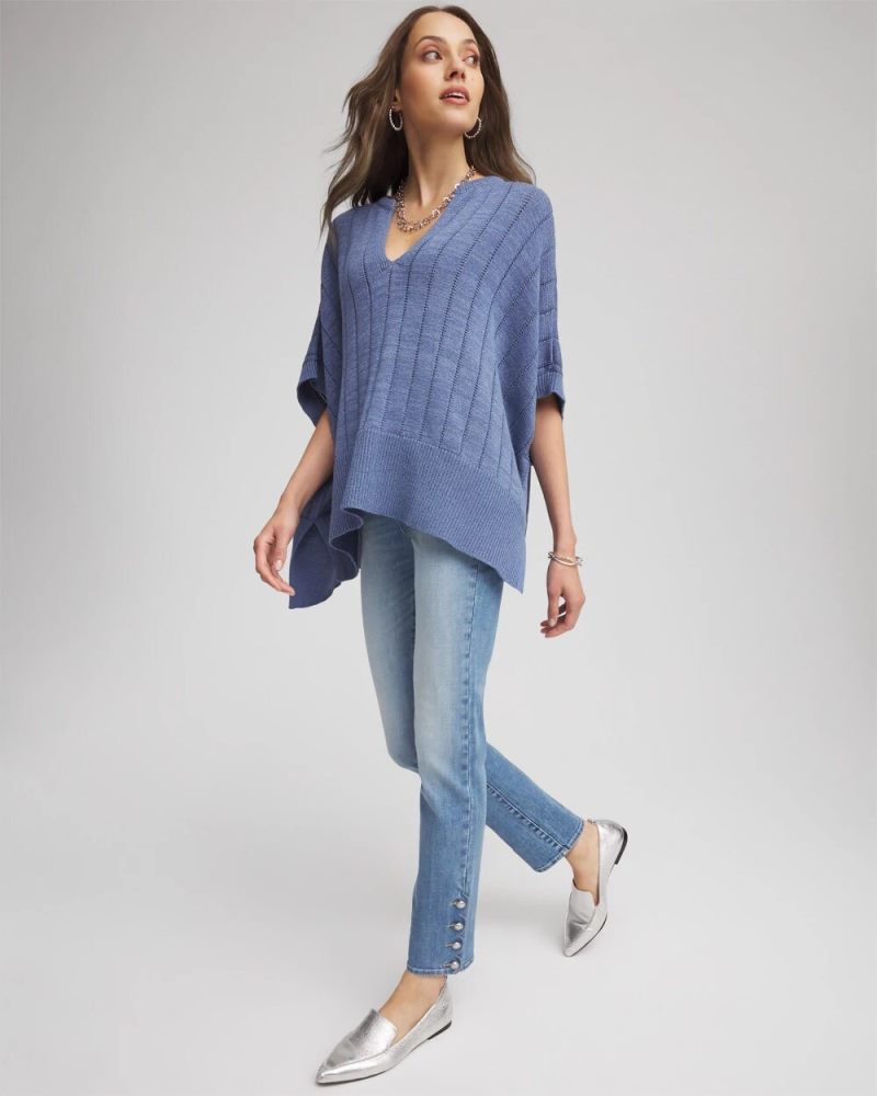 Chicos Girlfriend Slim Ankle Jeans - JOELLE INDIGO