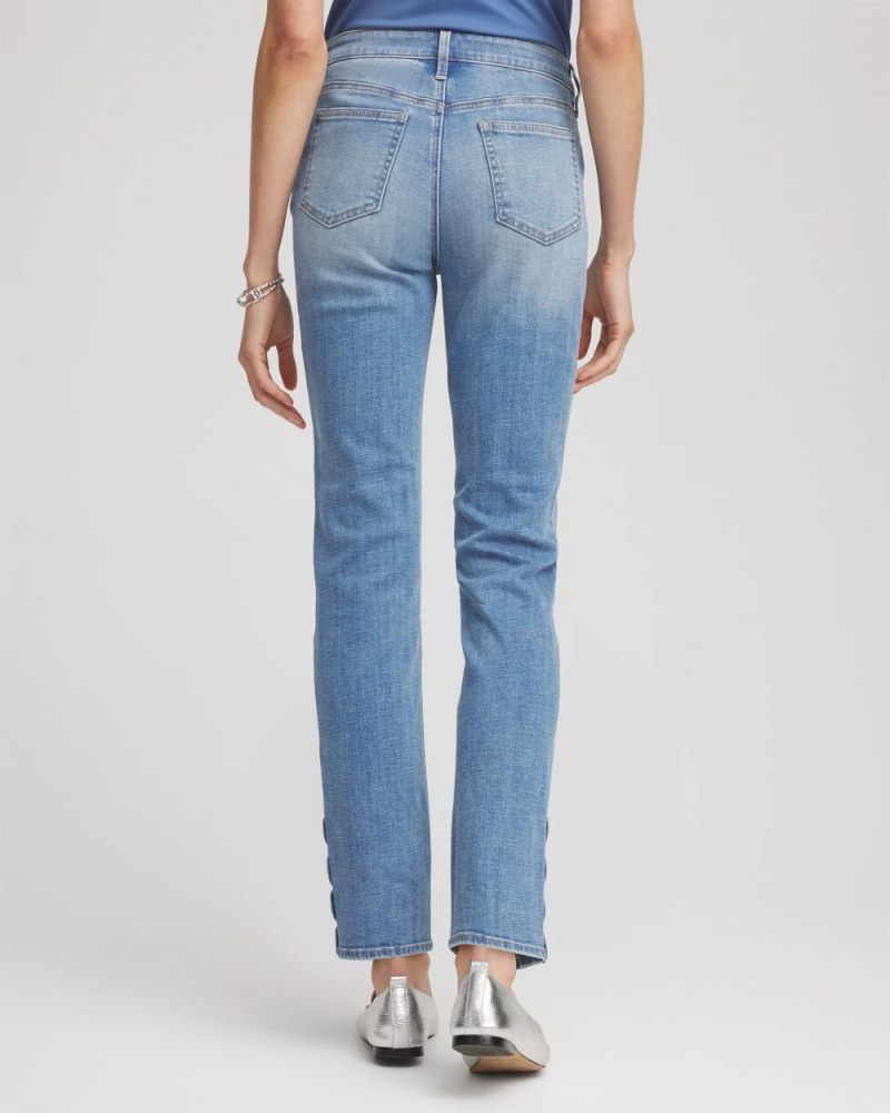 Chicos Girlfriend Slim Ankle Jeans - JOELLE INDIGO
