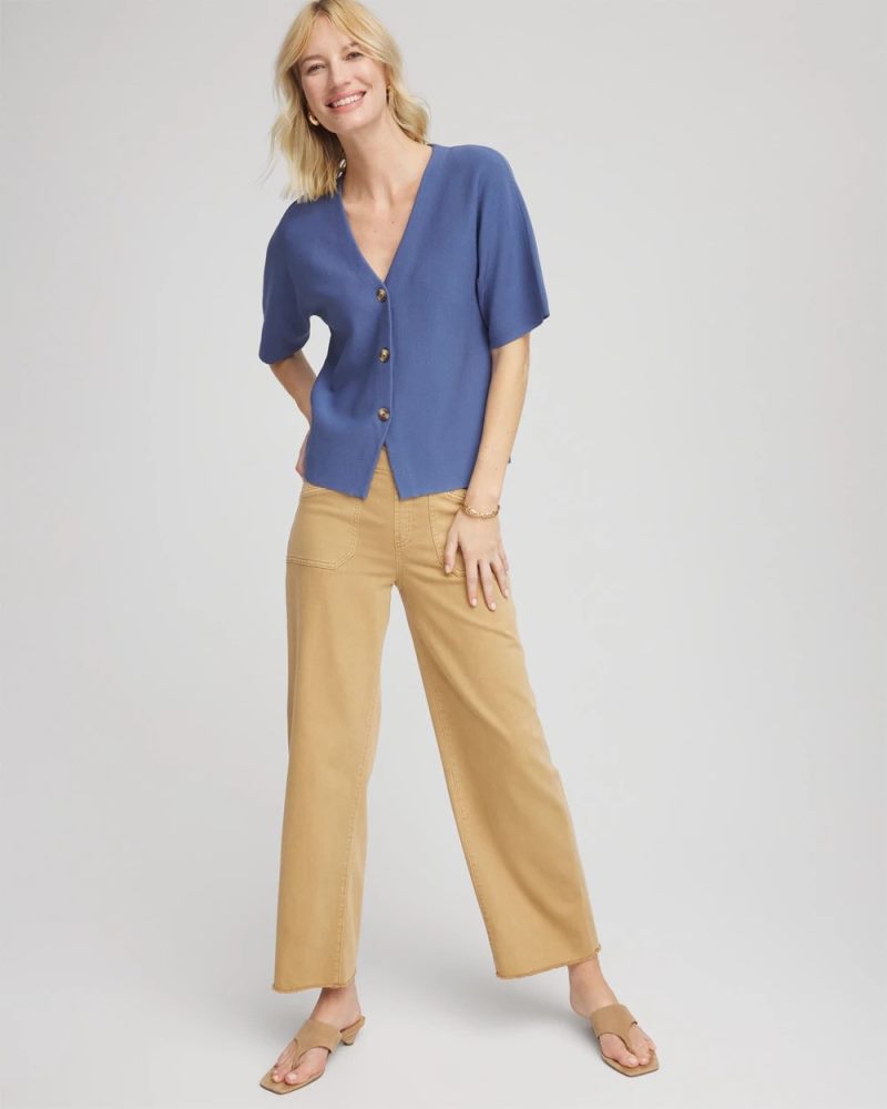 Chicos Dolman Cardigan - BLUE LOTUS