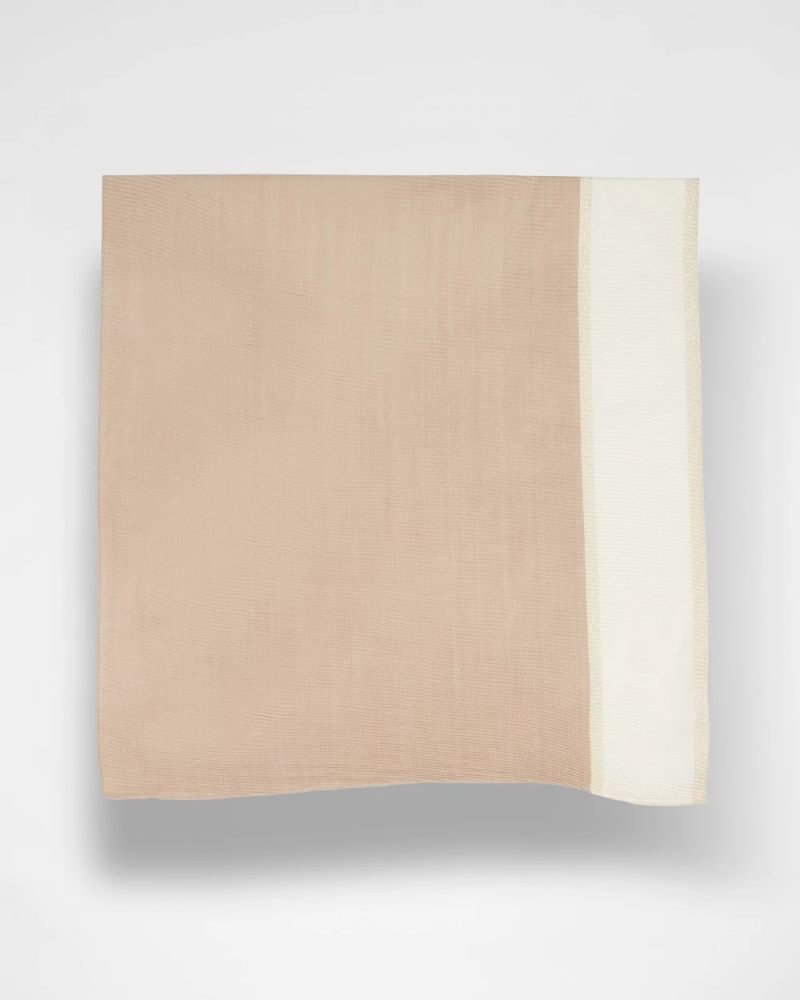 Chicos Ombre Pleated Oblong Scarf - NEUTRAL