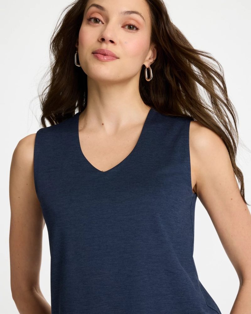 Chicos Zenergy® Cloud V-Neck Tank - PASSPORT BLUE
