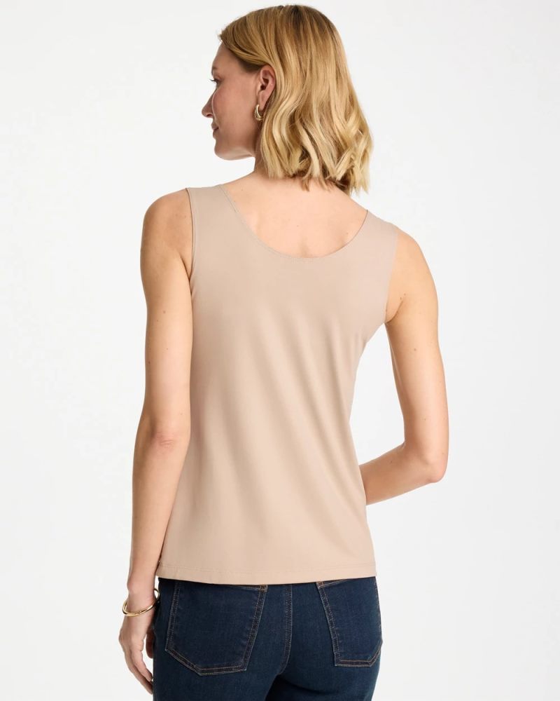 Chicos Microfiber Tank - SOFT LATTE