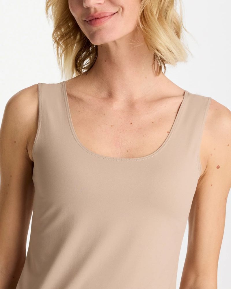 Chicos Microfiber Tank - SOFT LATTE