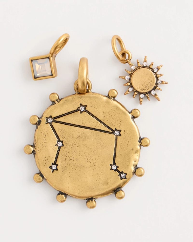 Chicos Libra Zodiac Charm Pendant - MIXED METALS