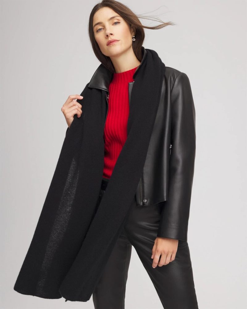 Chicos Cashmere Wrap - BLACK