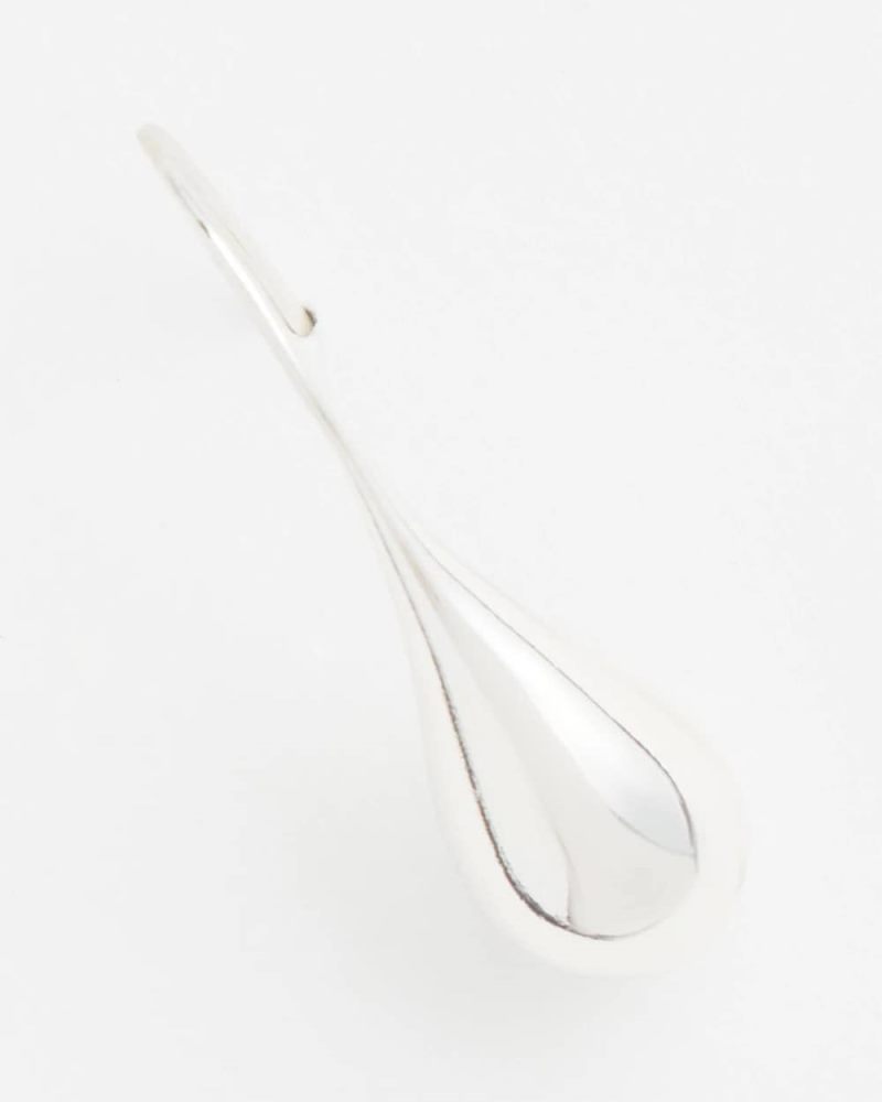 Chicos No Droop™ Silver Tone Teardrop Threader Earrings - SILVER