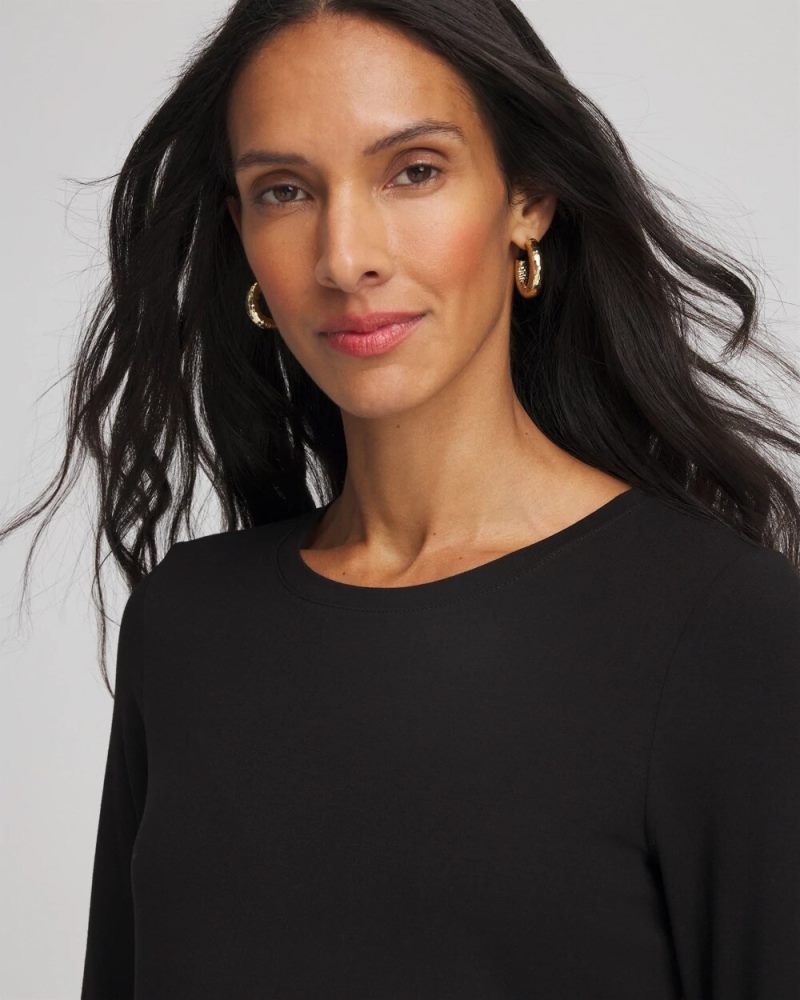 Chicos Touch of Cool™ Layering Tee - BLACK