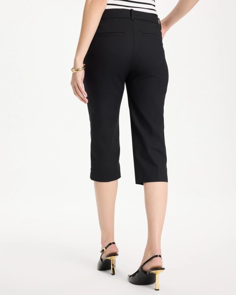 Chicos Emme Slim Capri Pants - BLACK