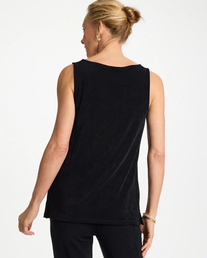 Chicos Travelers™ Classic Side-Slit Tank - TRAVELERS BLACK