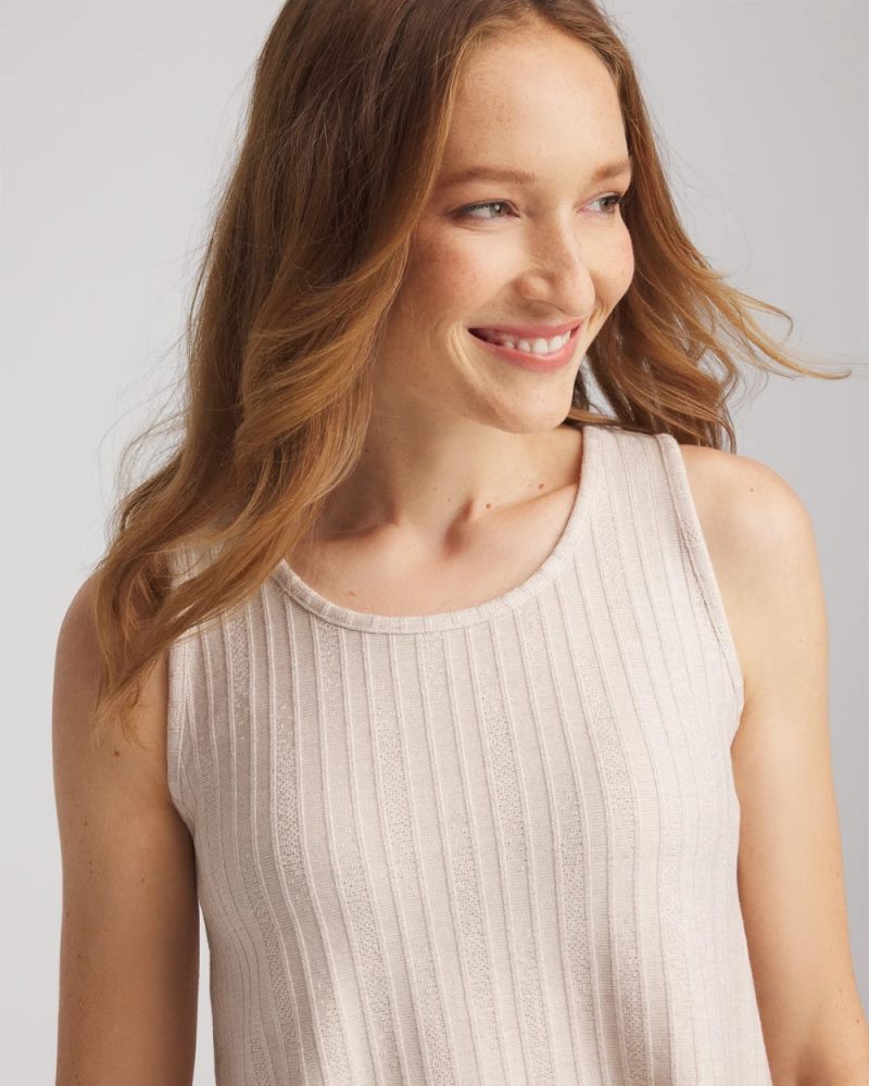 Chicos Cozy Tank - OATMEAL