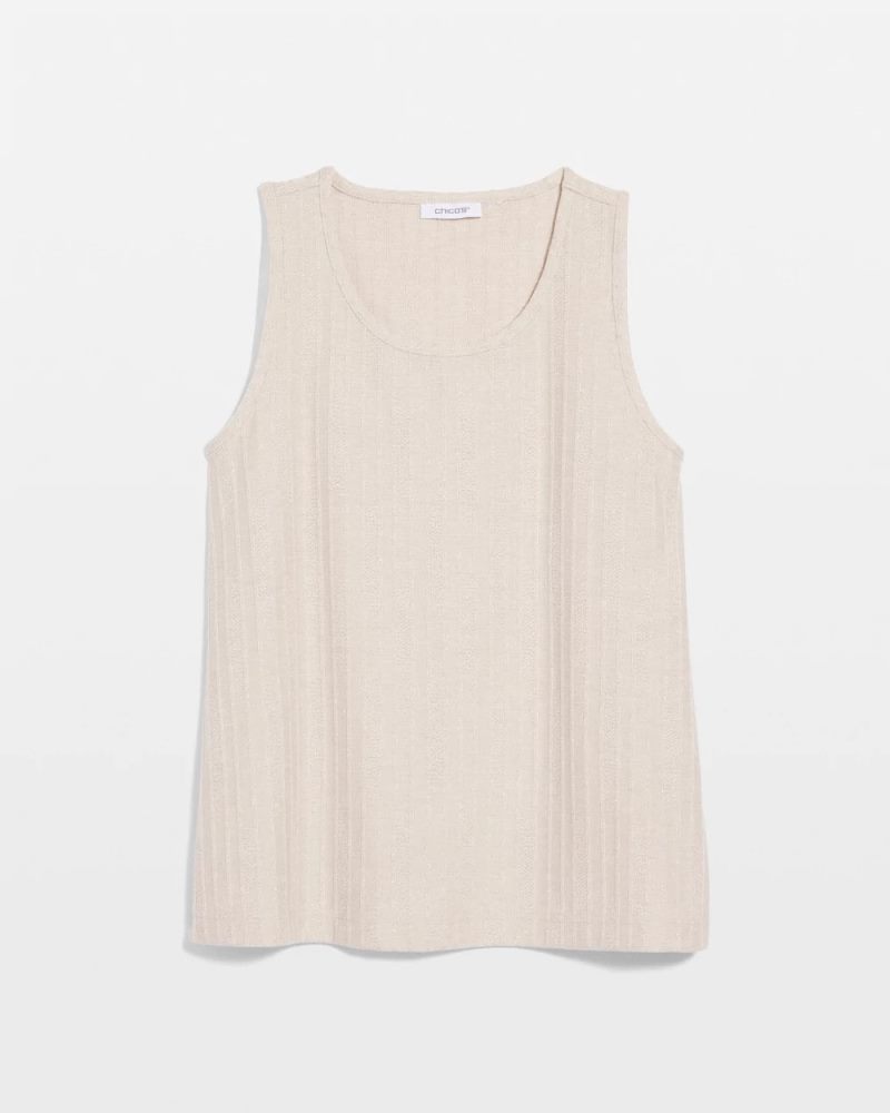 Chicos Cozy Tank - OATMEAL