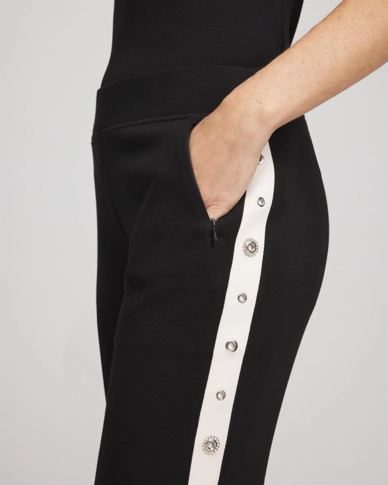 Chicos Zenergy® Grommet Pants - BLACK