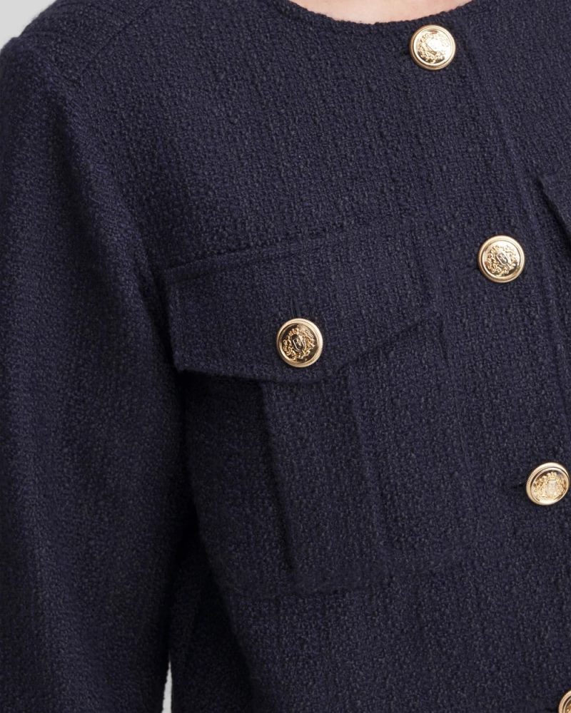 Chicos Tweed Lady Jacket - MIDNIGHT WATERS
