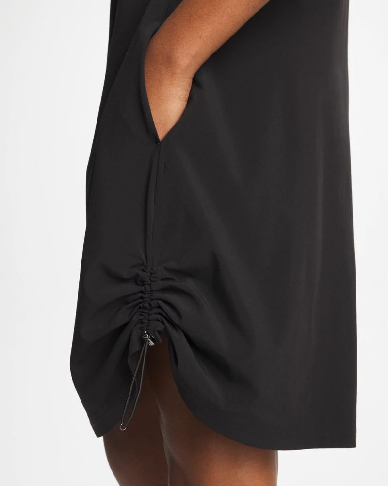 Chicos Zenergy® UPF Mockneck Bungee Dress - BLACK