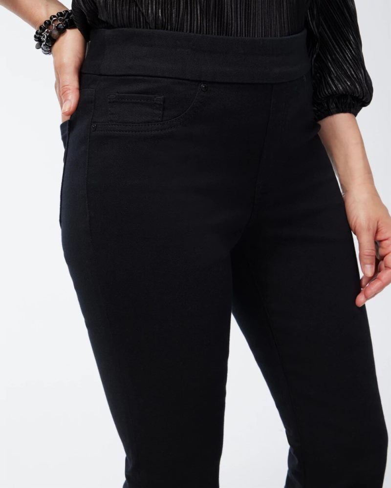 Chicos Black Pull-on Bootcut Jeggings - BLACK