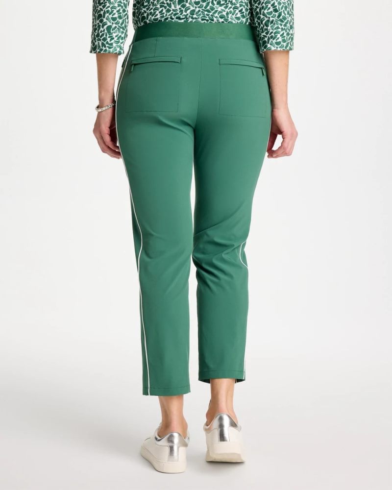 Chicos Zenergy® UPF Side Piping Ankle Pants - WATER LILY GREEN