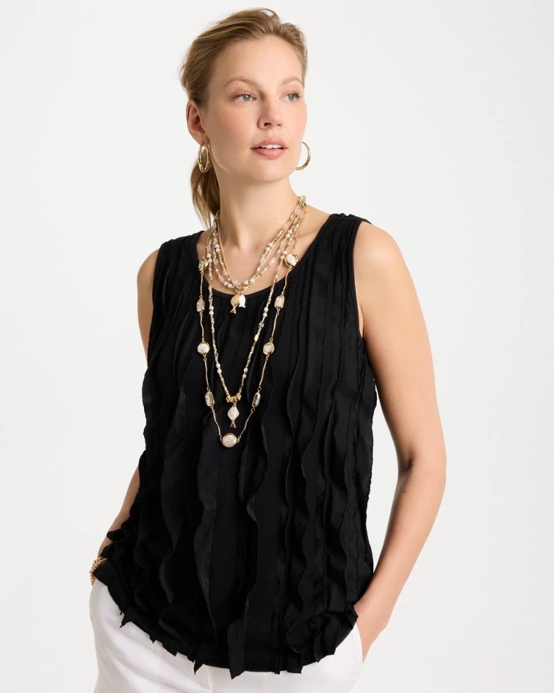 Chicos Neutral Jasper Shell Short Necklace - NEUTRAL