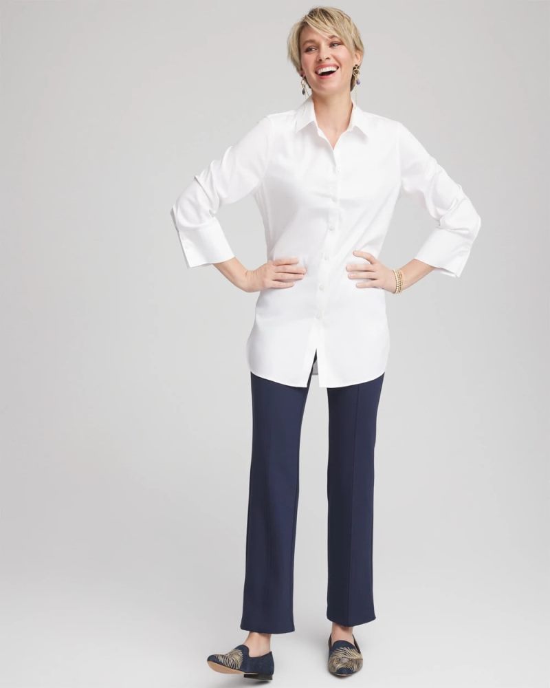Chicos Juliet Straight Ankle Pants - PASSPORT BLUE