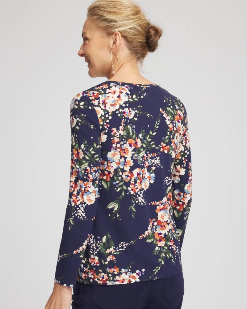 Chicos Touch of Cool™ Layering Tee - PASSPORT BLUE